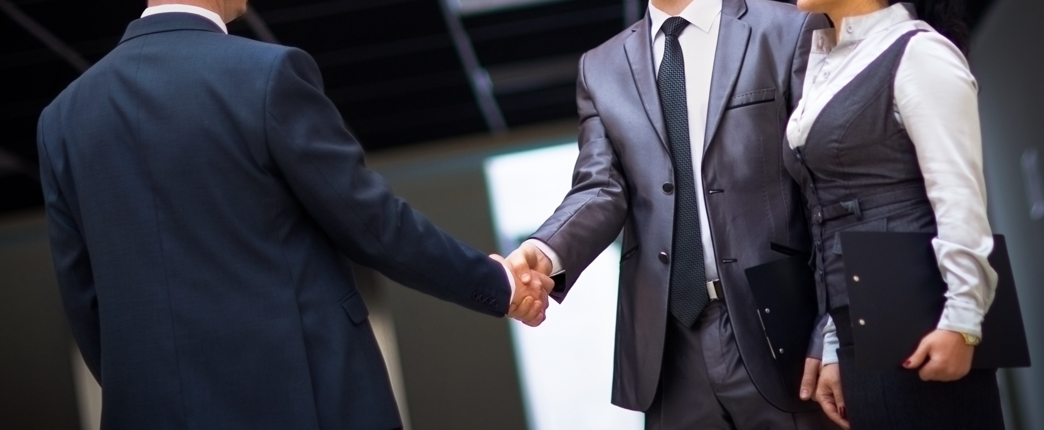 Business people shaking hands